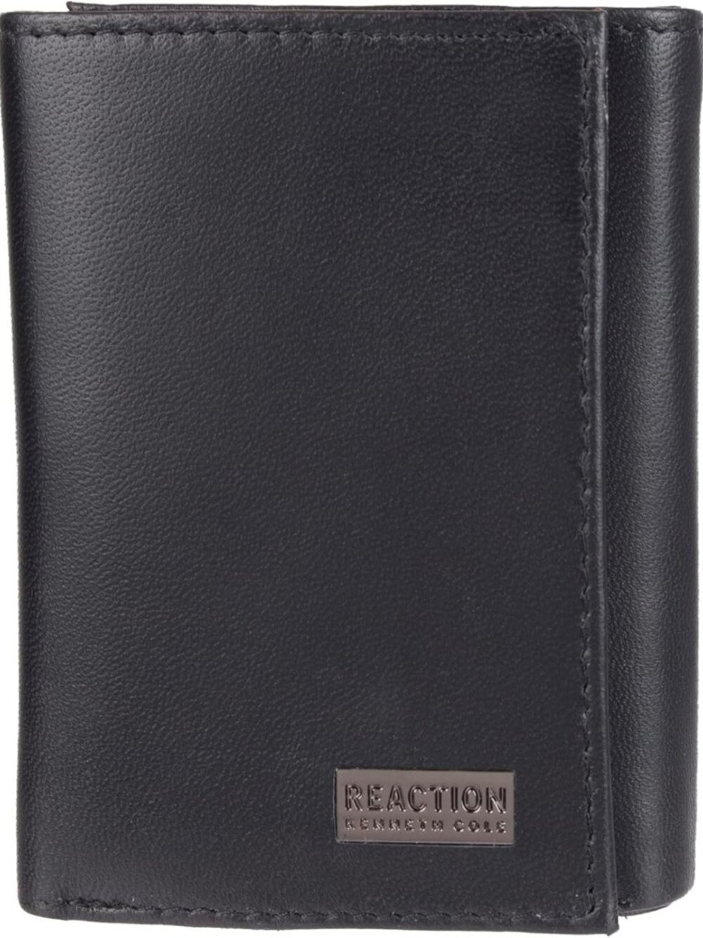 Men's RFID Slim Leather Trifold Wallet - Black, Stylish & Functional, One Size